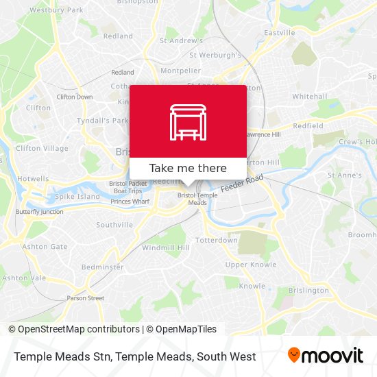 Temple Meads Stn, Temple Meads map