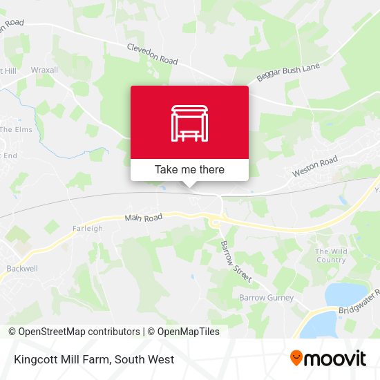 Kingcott Mill Farm map