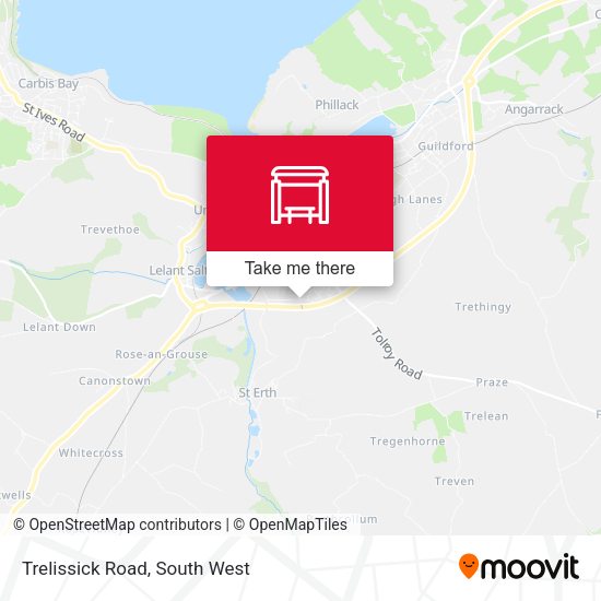 Trelissick Road map