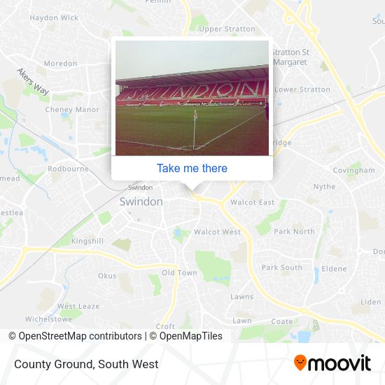 County Ground map