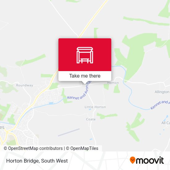 Horton Bridge map
