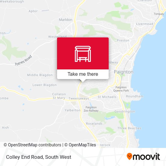Colley End Road map
