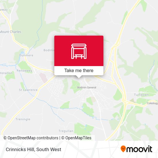 Crinnicks Hill map
