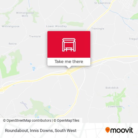 Roundabout, Innis Downs map