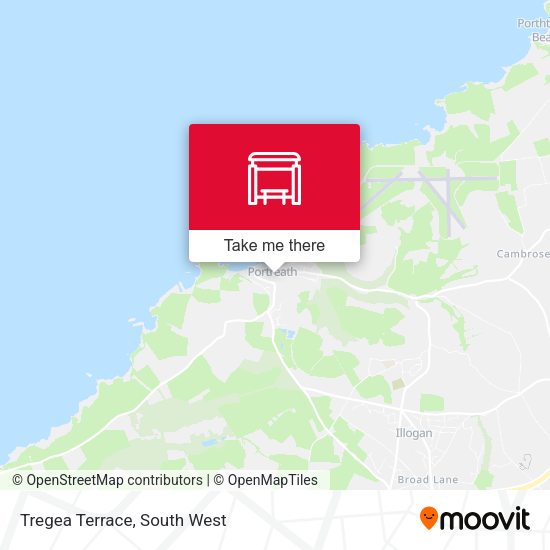 Tregea Terrace map