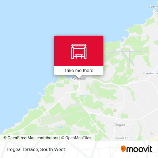 Tregea Terrace map