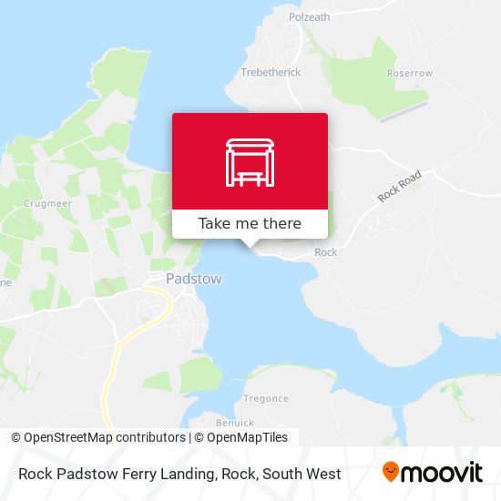 Rock Padstow Ferry Landing, Rock map