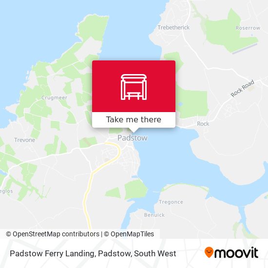 Padstow Ferry Landing, Padstow map