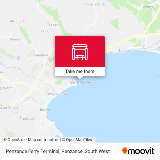 Penzance Ferry Terminal, Penzance map