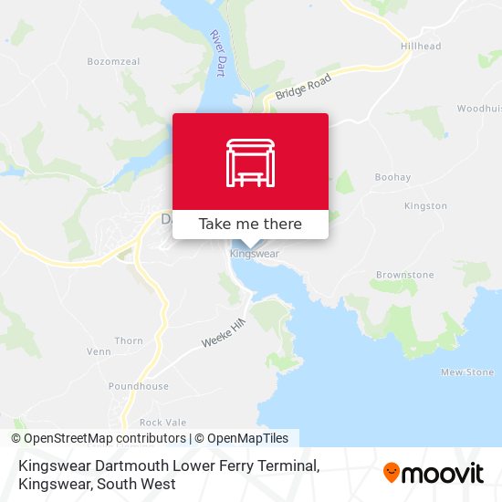 Kingswear Dartmouth Lower Ferry Terminal, Kingswear map