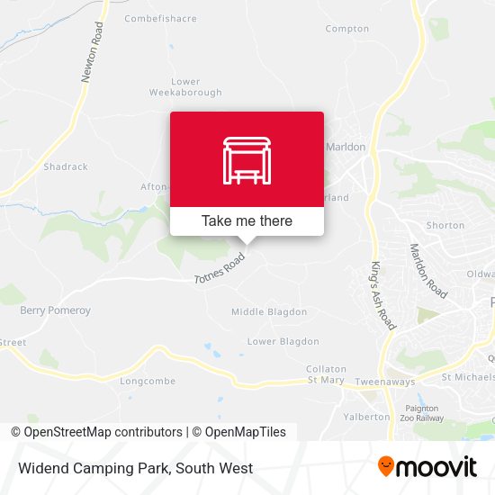 Widend Camping Park map