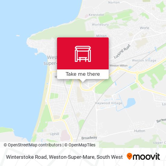 Winterstoke Road, Weston-Super-Mare map