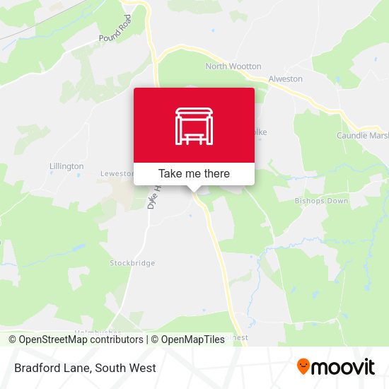 Bradford Lane map