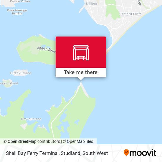 Shell Bay Ferry Terminal, Studland map