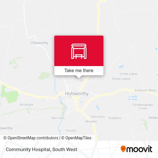 Community Hospital map