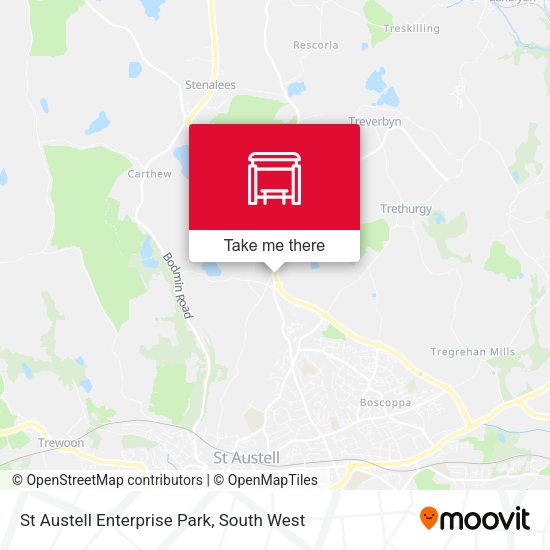 St Austell Enterprise Park map