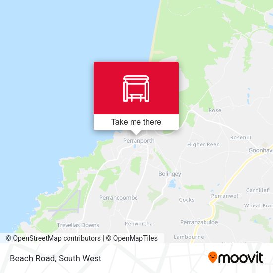 Beach Road map