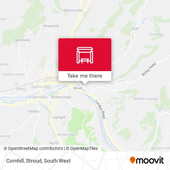 Cornhill, Stroud map