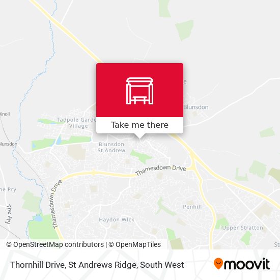 Thornhill Drive, St Andrews Ridge map