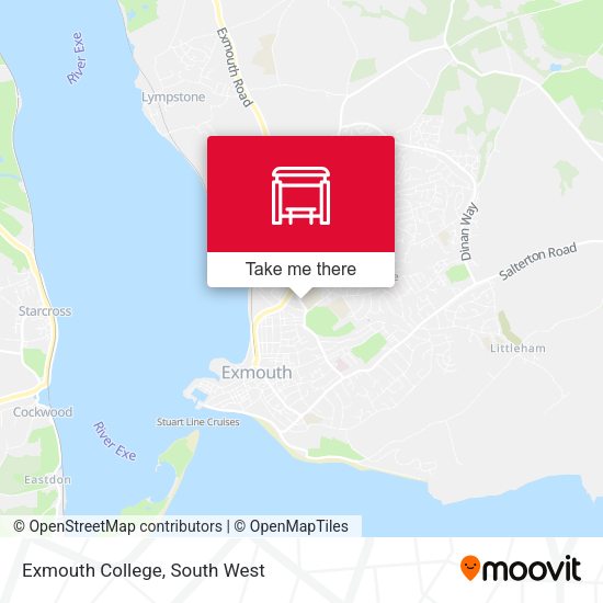 Exmouth College map