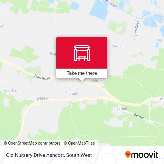 Old Nursery Drive Ashcott map
