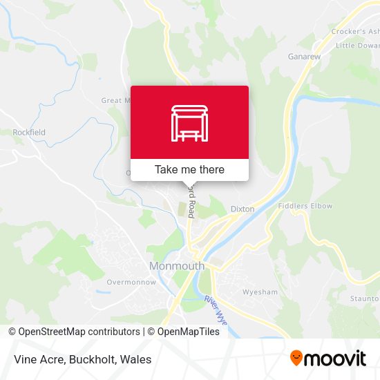 Vine Acre, Buckholt map