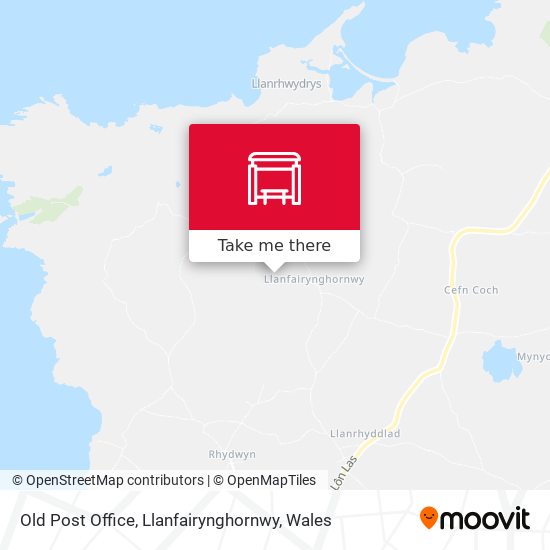Old Post Office, Llanfairynghornwy map