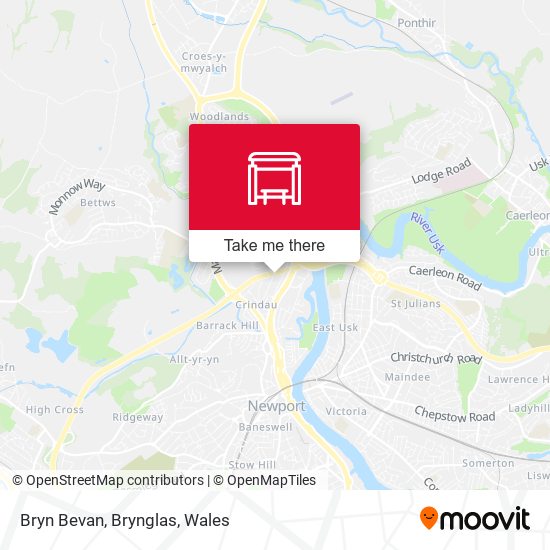 Bryn Bevan, Brynglas map