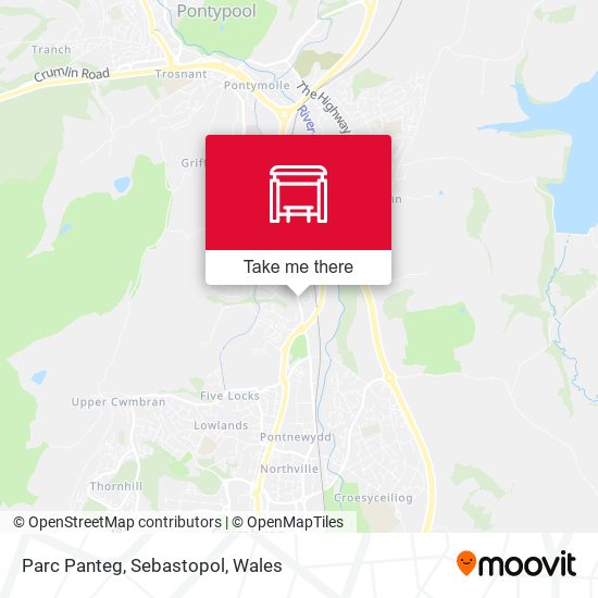 Parc Panteg, Sebastopol map