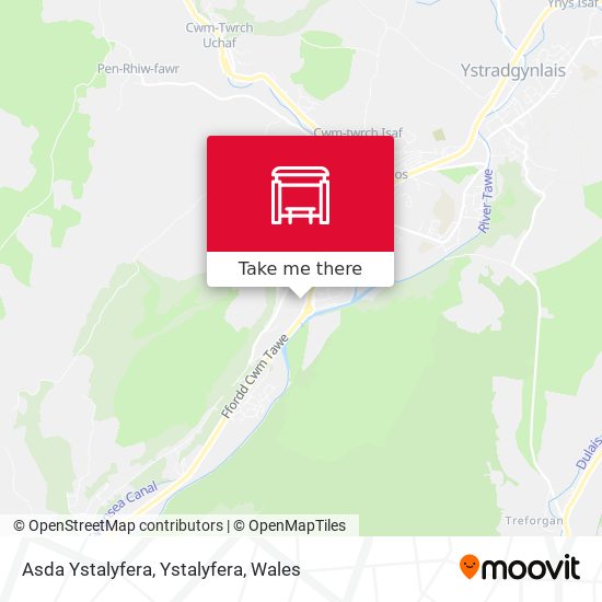 Asda Ystalyfera, Ystalyfera map