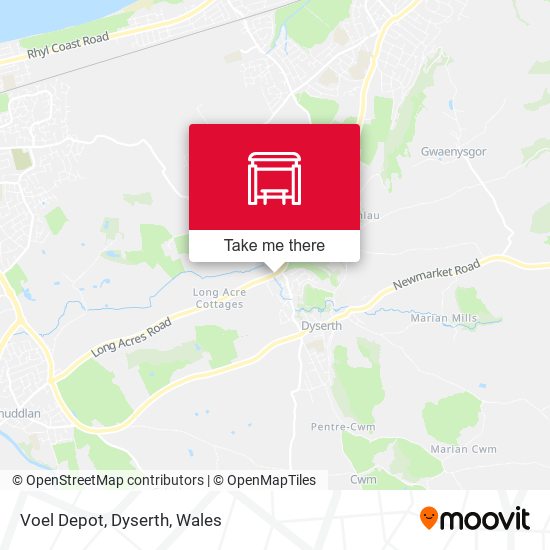 Voel Depot, Dyserth map