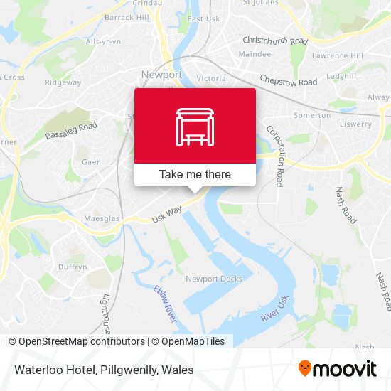 Waterloo Hotel, Pillgwenlly map