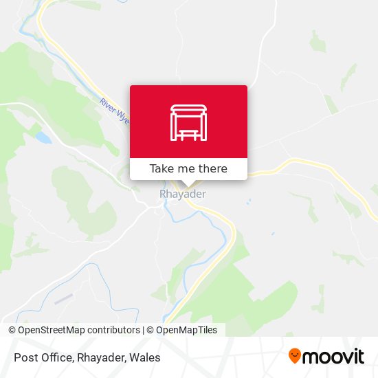 Post Office, Rhayader map