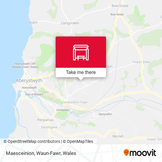 Maesceinion, Waun-Fawr map