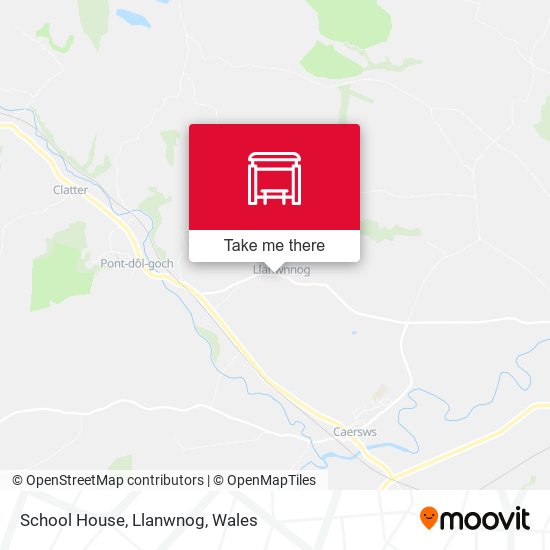 School House, Llanwnog map