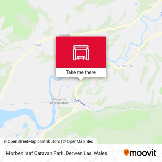 Morben Isaf Caravan Park, Derwen Las map