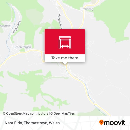 Nant Eirin, Thomastown map