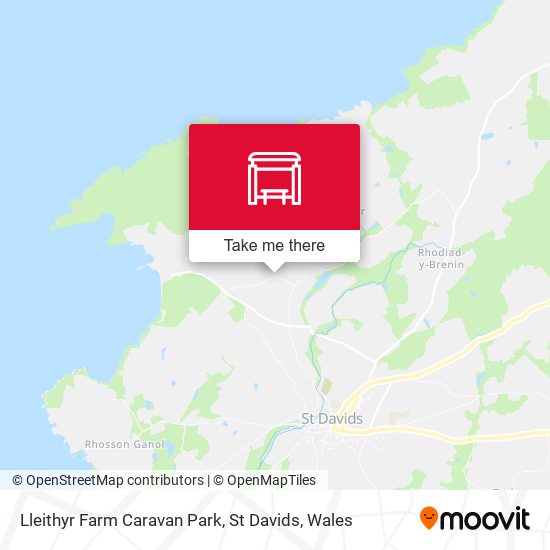 Lleithyr Farm Caravan Park, St Davids map