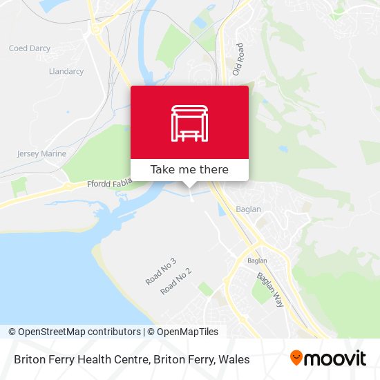 Briton Ferry Health Centre, Briton Ferry map