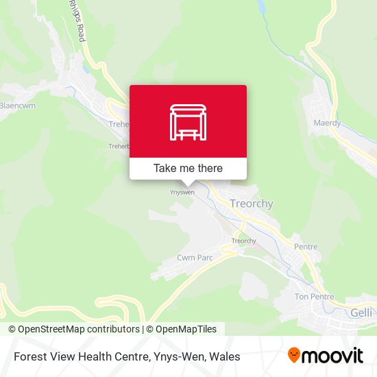 Forest View Health Centre, Ynys-Wen map