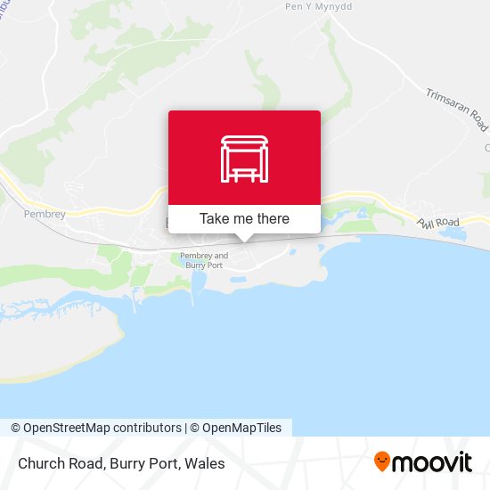 Church Road, Burry Port map