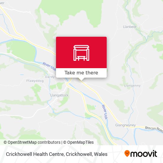 Crickhowell Health Centre, Crickhowell map