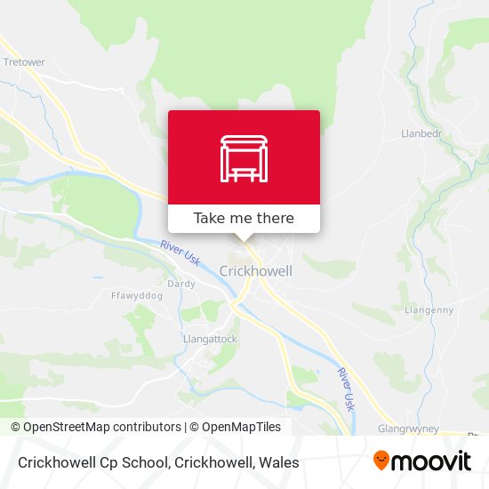 Crickhowell Cp School, Crickhowell map
