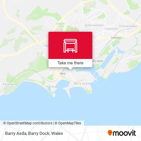 Barry Asda, Barry Dock map