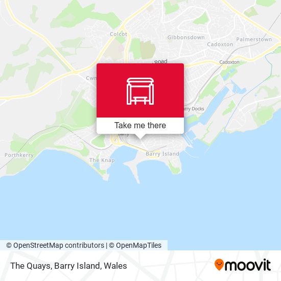 The Quays, Barry Island map