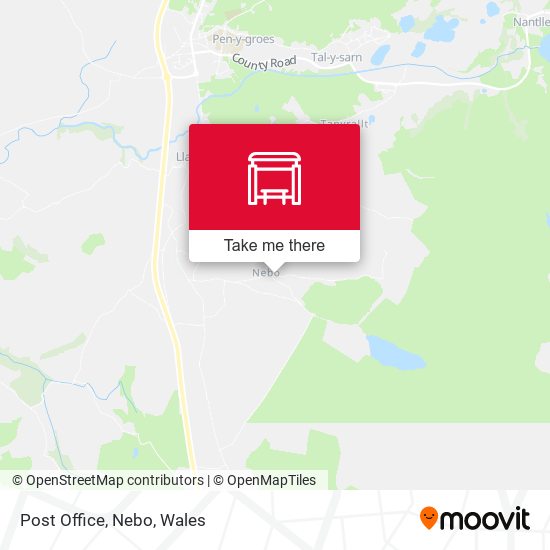 Post Office, Nebo map