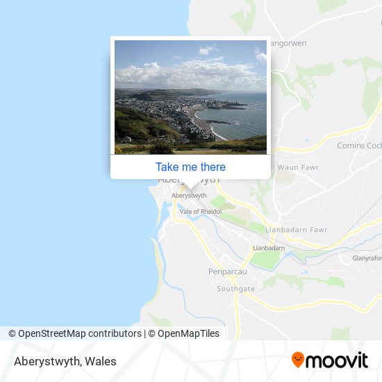 Aberystwyth map