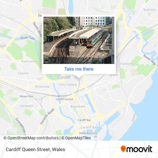 Cardiff Queen Street map