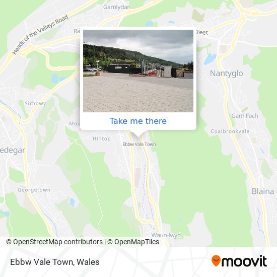 Ebbw Vale Town map