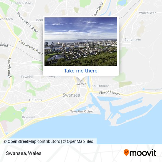 Swansea map